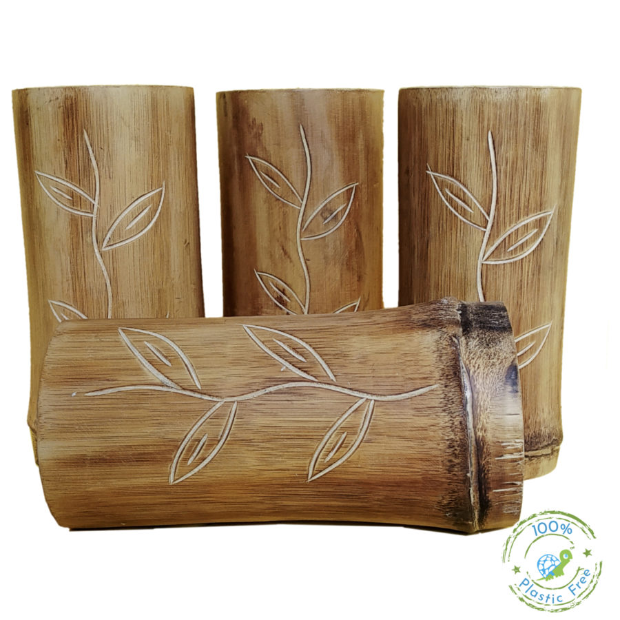 Hand-crafted Bamboo Tumbler (Engraved Design) – The Happy Turtle